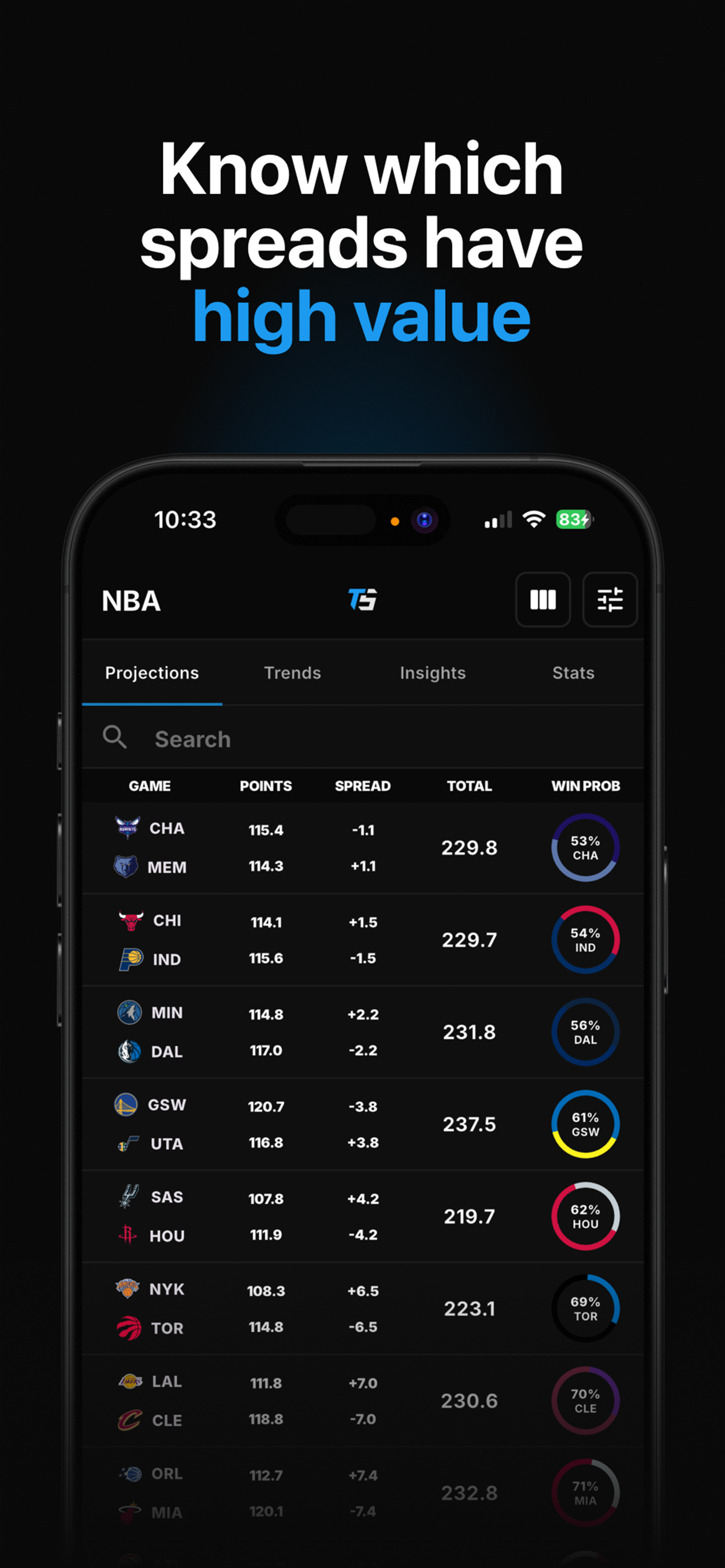 Toad Sports: Prop Pick Finder