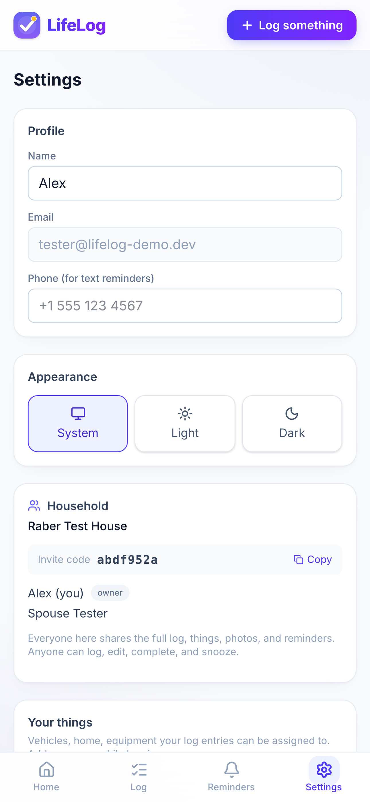 LifeLog Tracker App screenshot 5