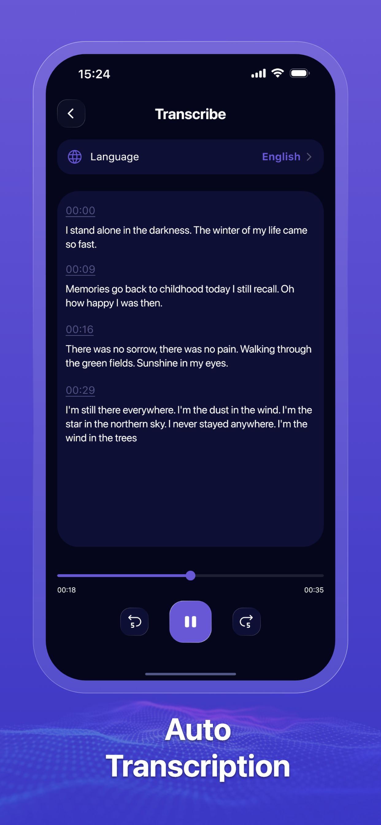 Tonica - Audio to Text