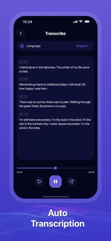 Tonica - Audio to Text screenshot