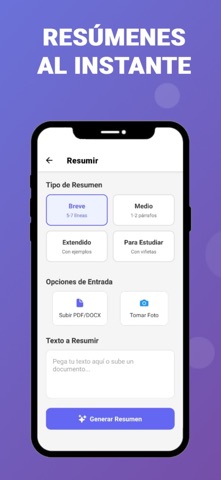 EinstIA - IA para Estudiantes iPhone screenshot