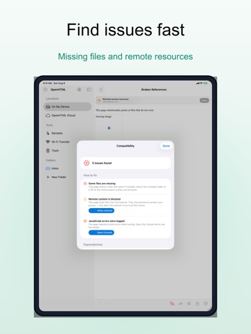 OpenHTML: HTML, PDF & Markdown iPad screenshot