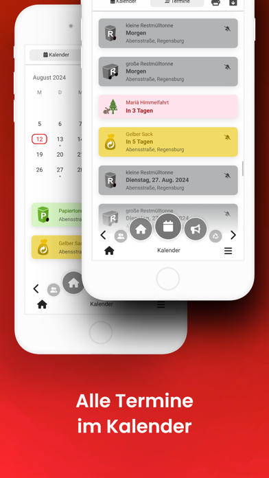 Regensburg Abfall App Screenshot