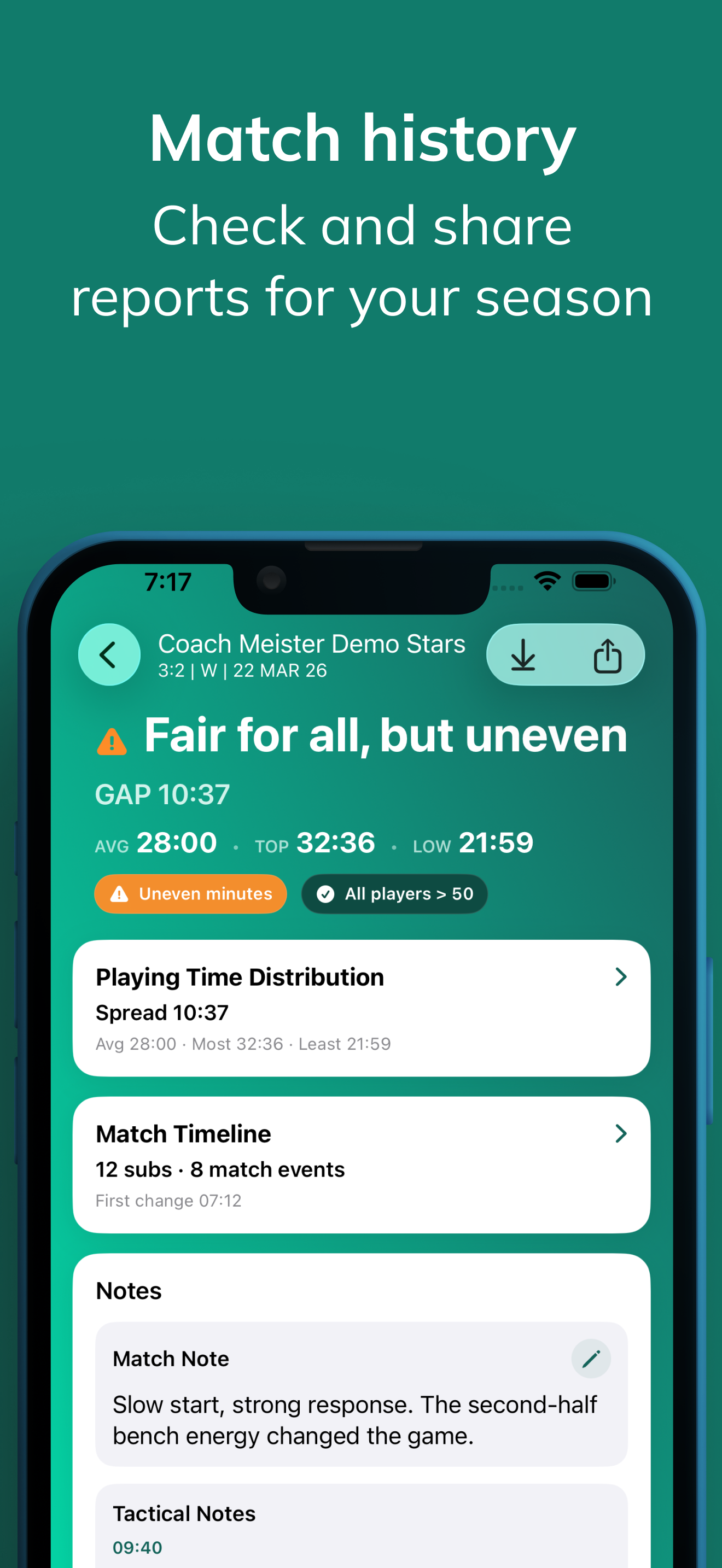 Coach Meister: Subs Manager screenshot 4