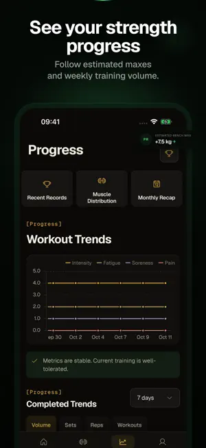 IronFlow: Gym Strength Tracker screenshot 2