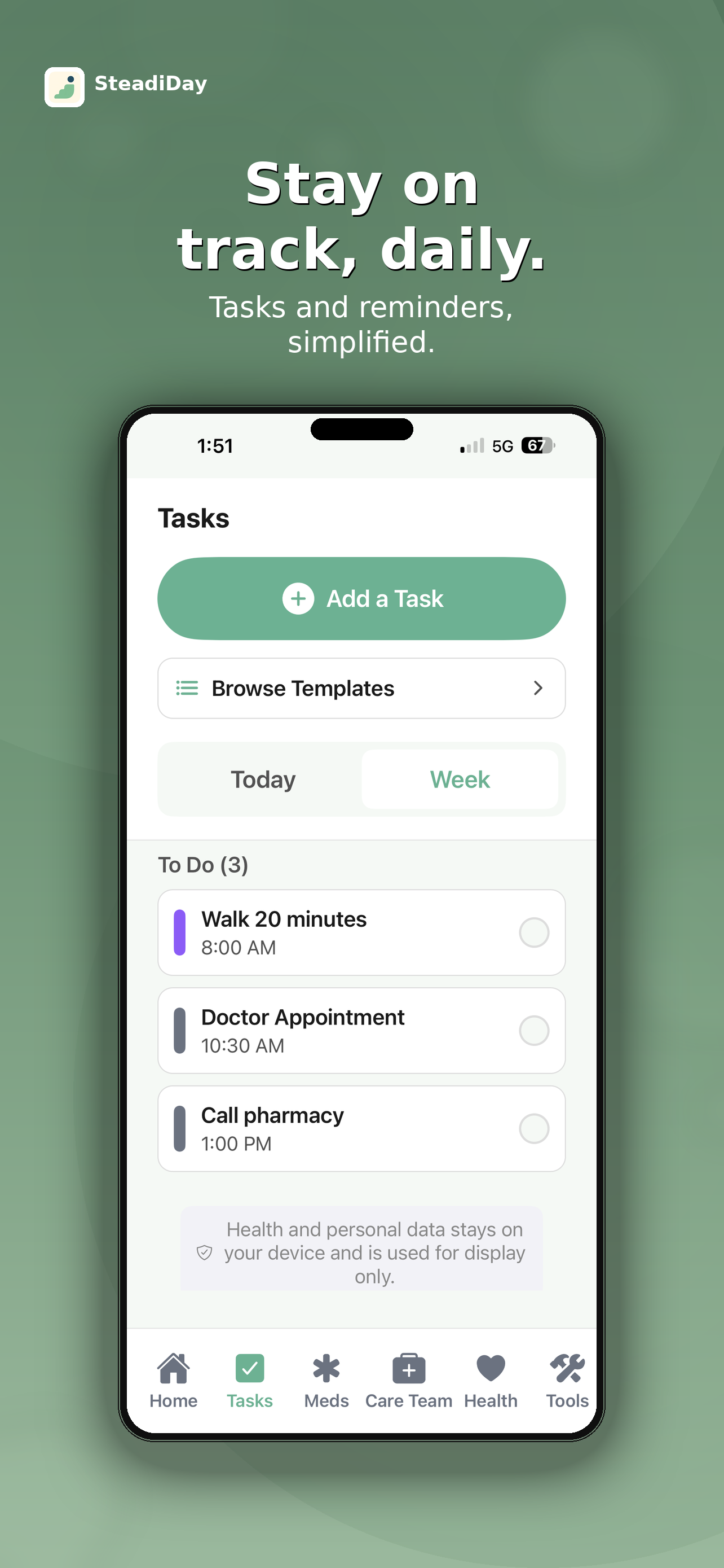 SteadiDay: Senior Wellness 50+ screenshot 6