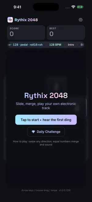 Rythix 2048 screenshot 1