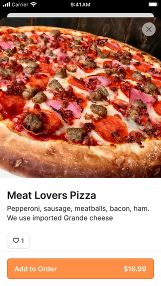 Sofiabella Pizzeria iPhone screenshot 4 - Food & Drink app