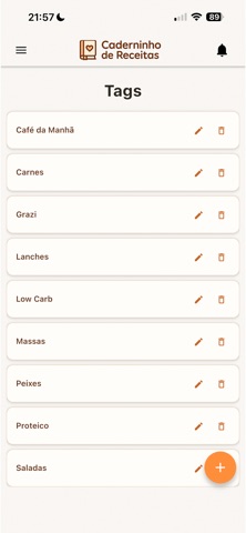 Caderninho de Receitas screenshot