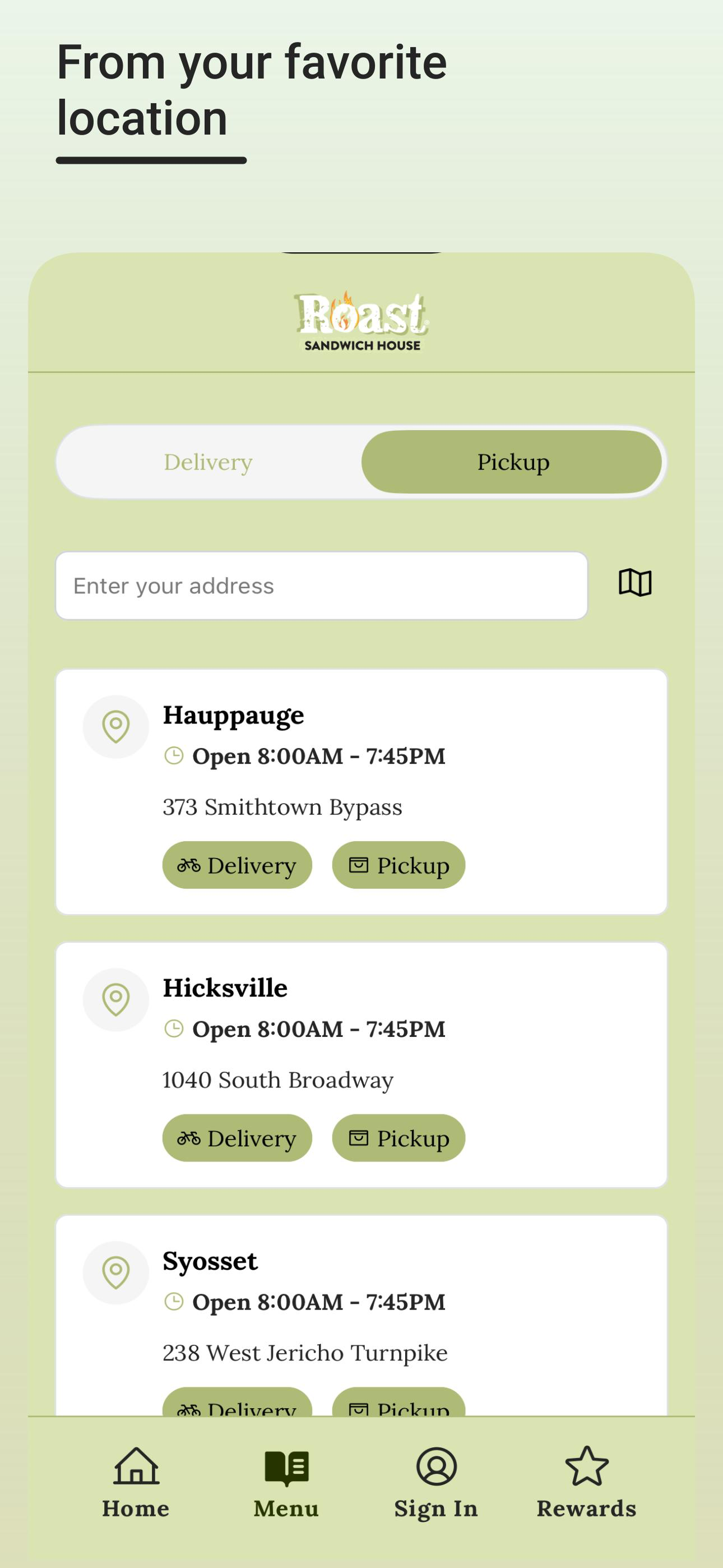 Roast Sandwich House screenshot 4