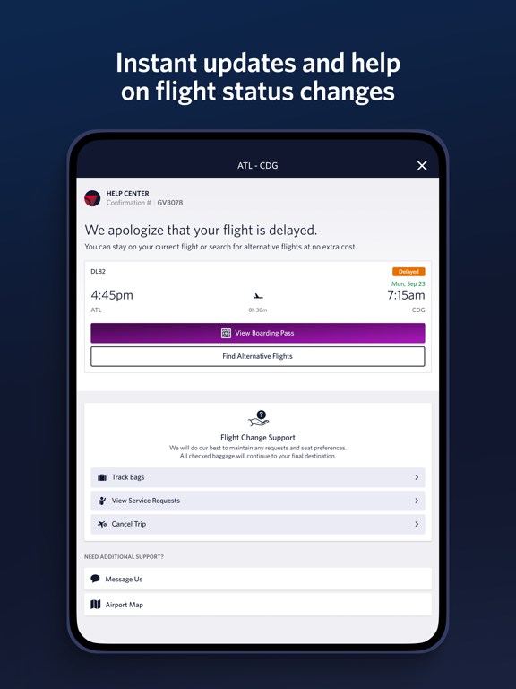 Fly Delta iPad screenshot 10 - Travel app