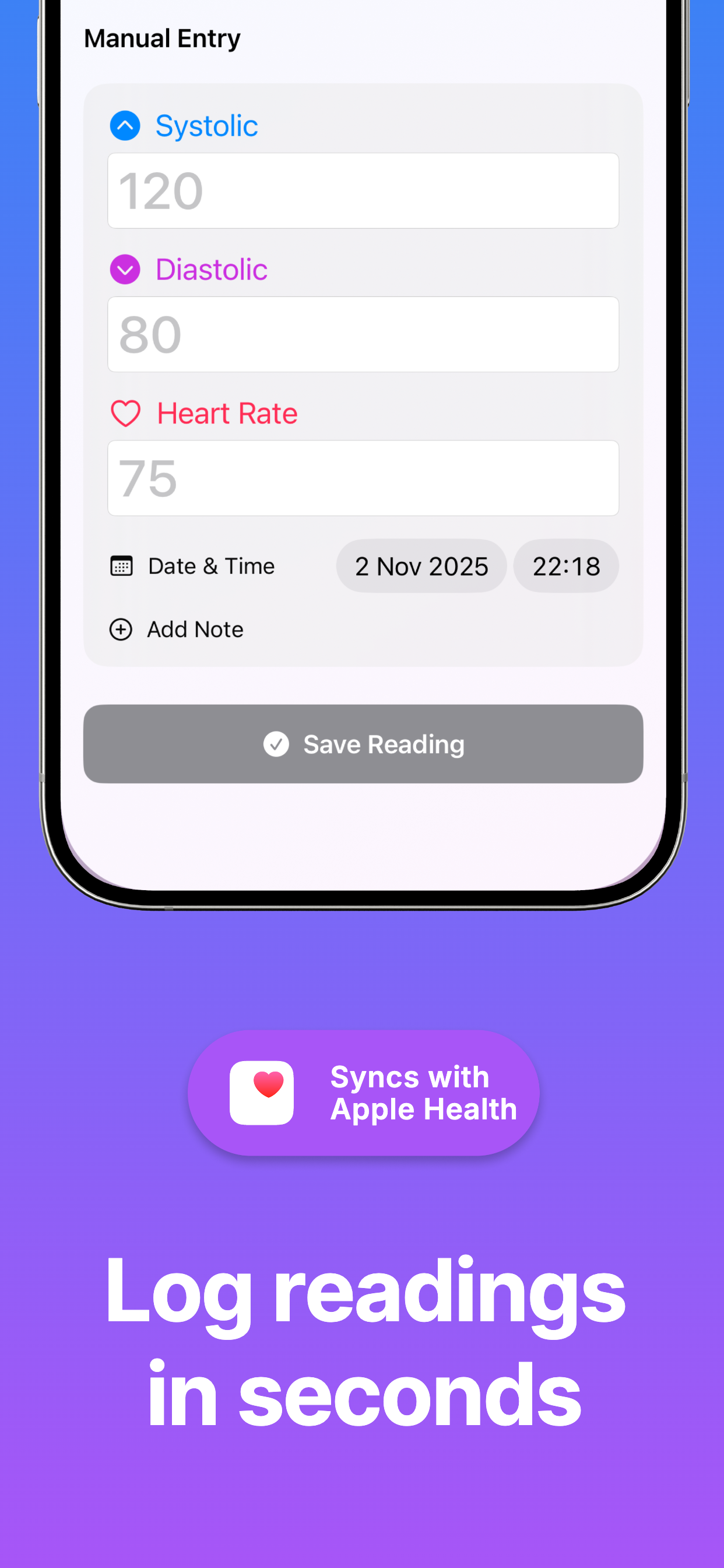 Blood Pressure Tracker Coro screenshot 5