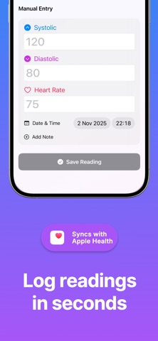 Blood Pressure Tracker Coro screenshot