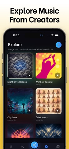 AI Song Generator: OnMusic AI iPhone screenshot