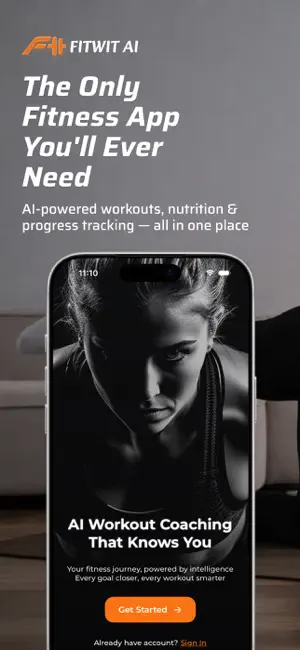 FitWit AI – Fitness & Meals screenshot 1
