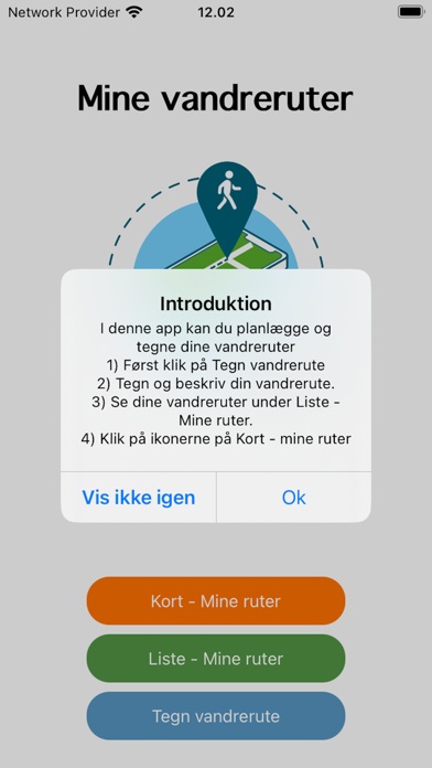 Mine vandreruter Screenshot