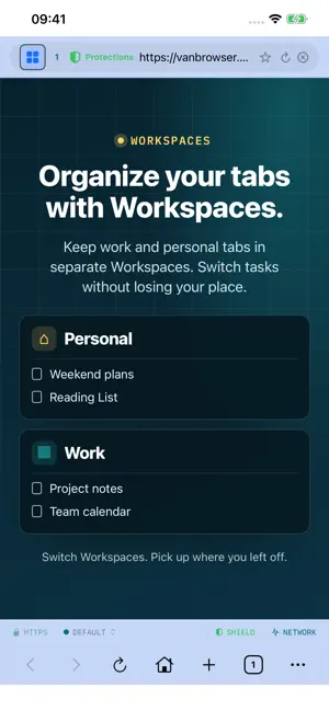 VanBrowser: Private Browser screenshot 2