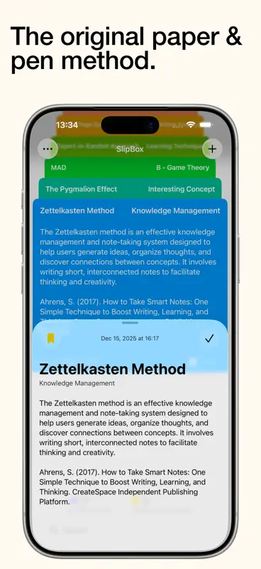 SlipBox – Zettelkasten Notes screenshot 5 of 7