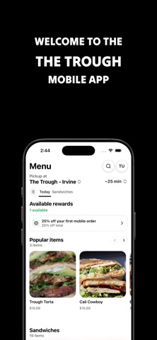 The Trough - Order Now iPhone screenshot