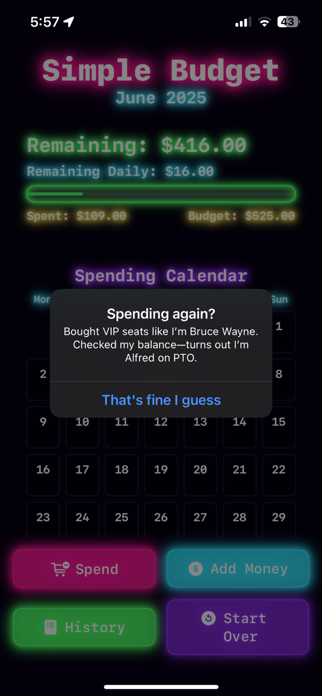 Snarky Budget Screenshot 3 of 5