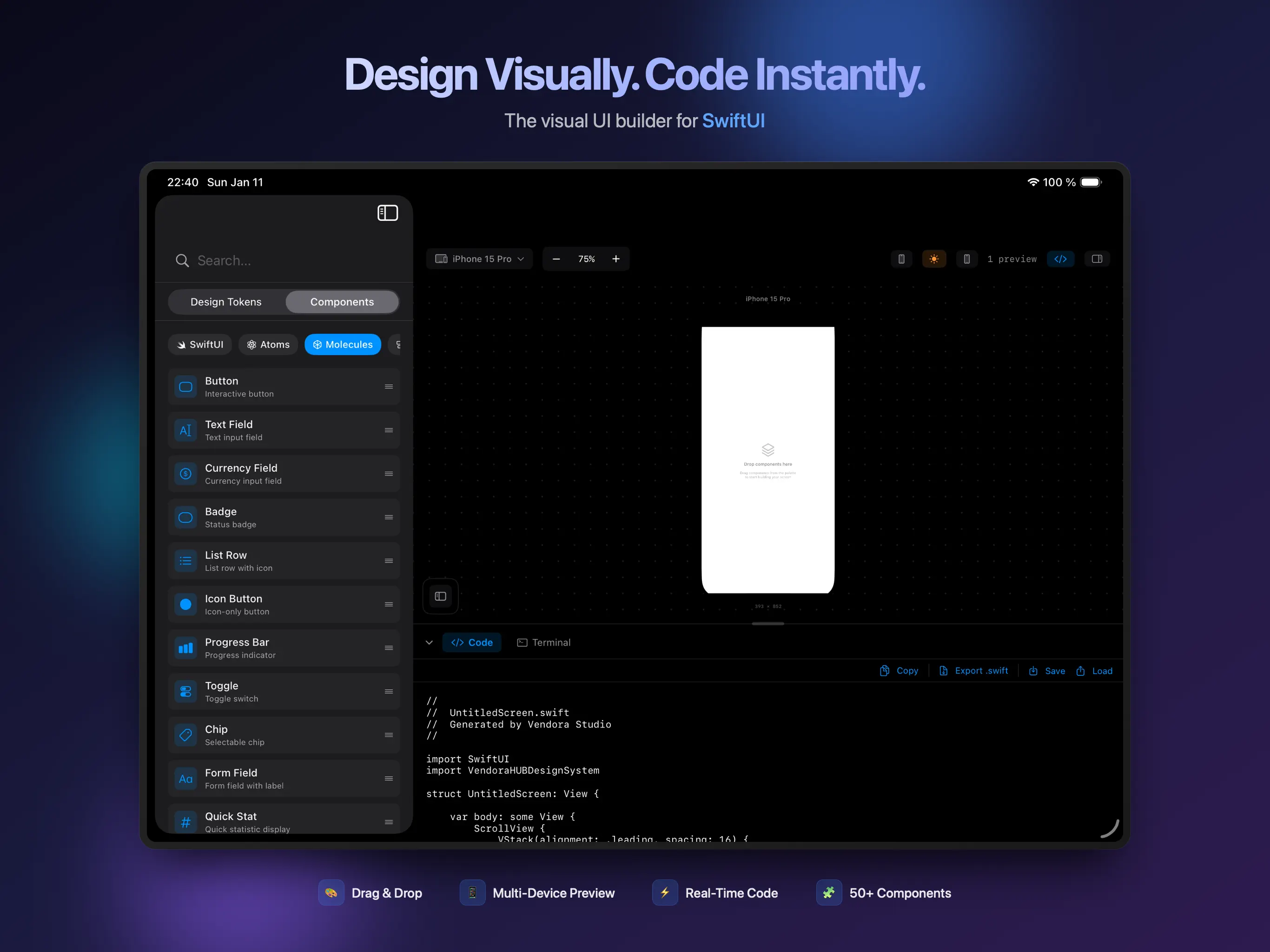 #1. Vendora Studio (iOS) Podle: Ahmed Chebbi