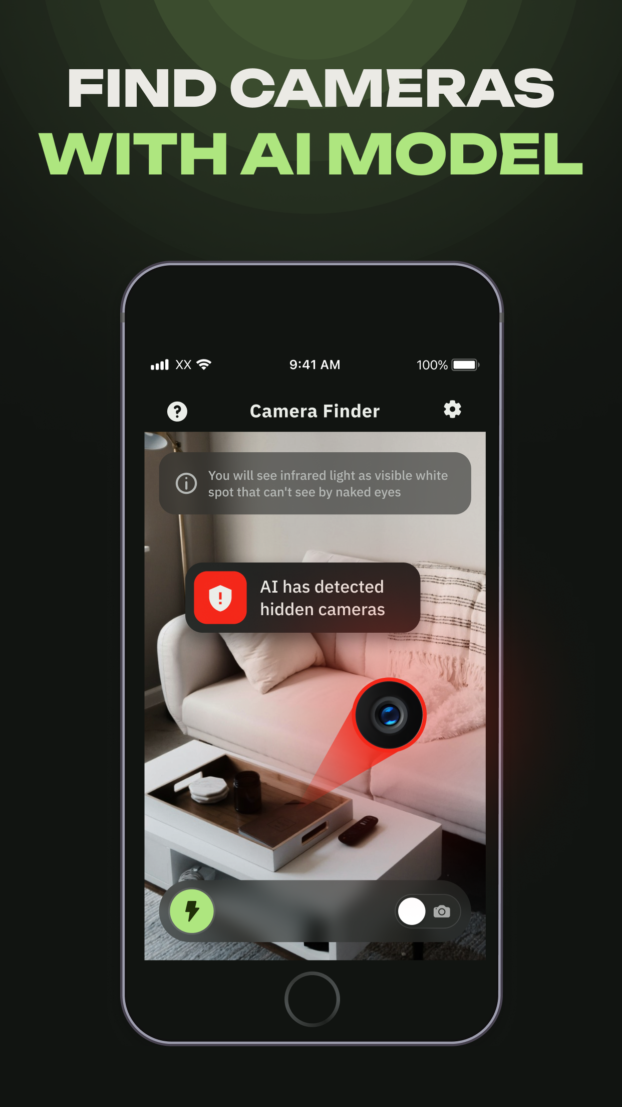 Hidden Camera Detector, Finder screenshot 2