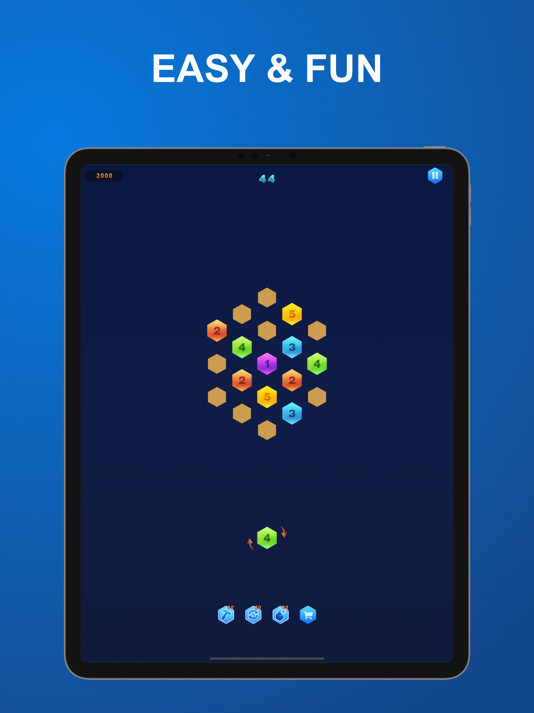 HexaCombo: Merge Number Puzzle