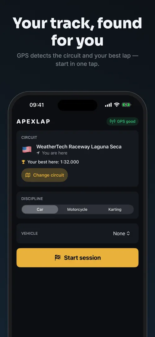 ApexLap on iPhone: screenshot 3 of 7