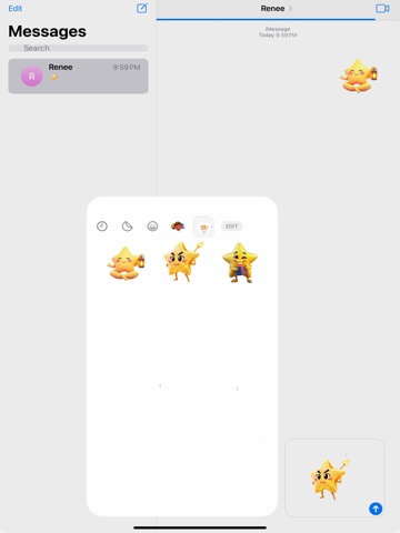 Mega Sparkly Star Stickers iPad screenshot