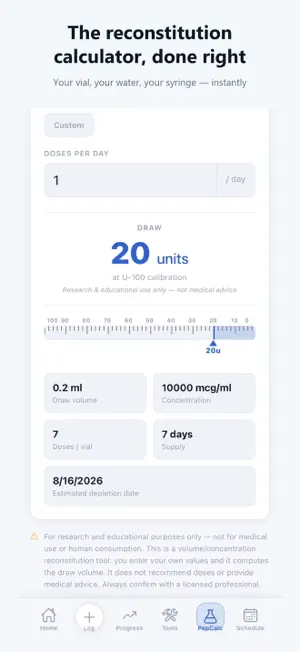 PeptideTrackerPro+ screenshot 3