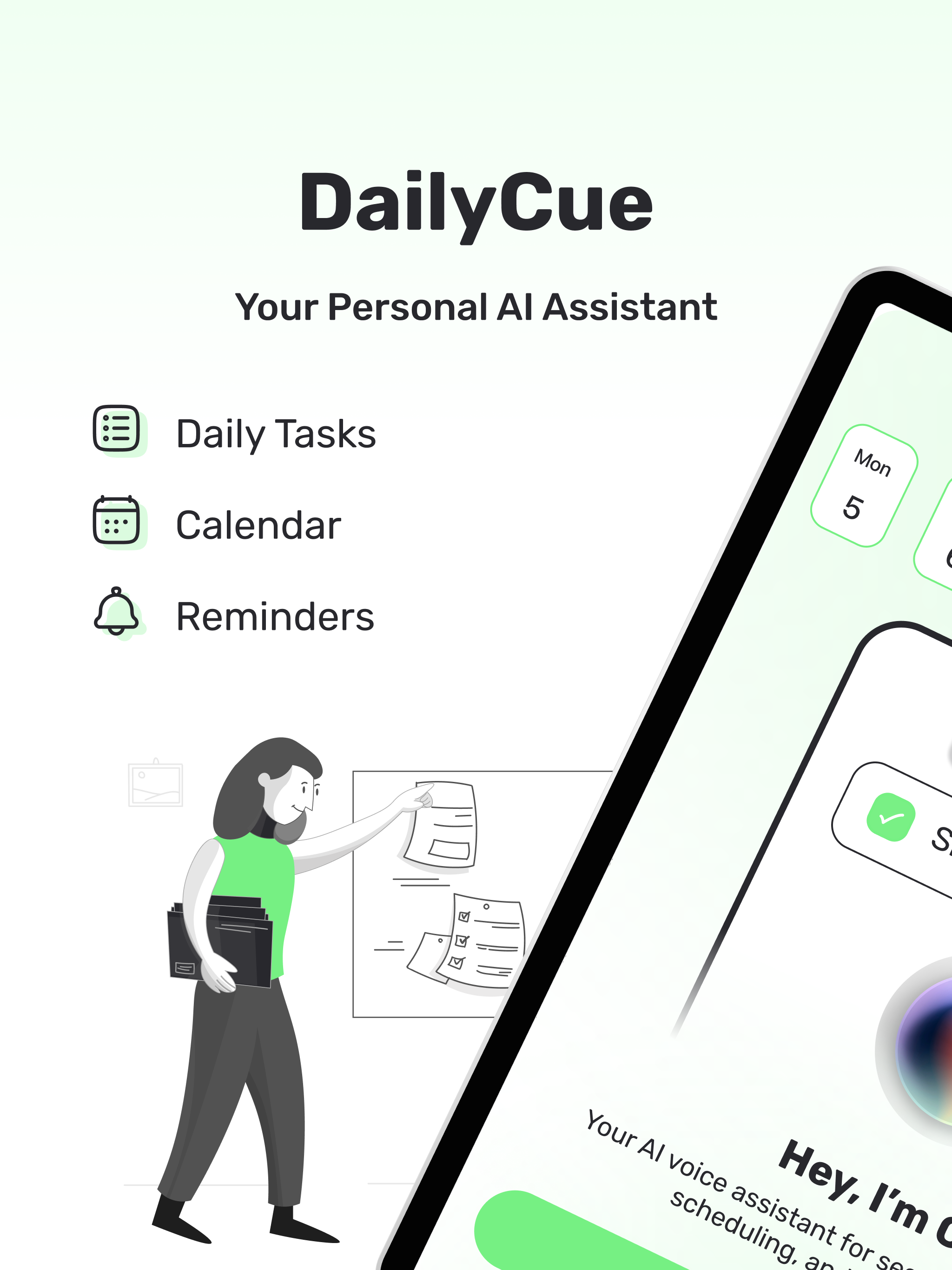 Daily Cue: Voice Note Reminder