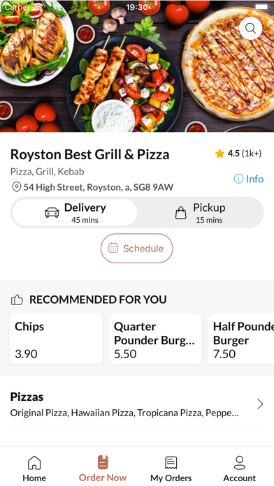 Royston Best Grill & Pizza. Screenshot