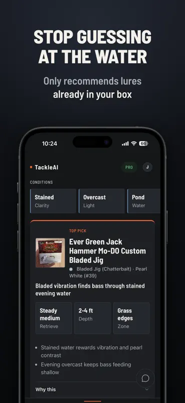 TackleAI - AI Lure Picker screenshot 1 of 7