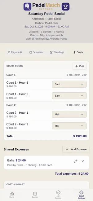 Padel Match Planner screenshot 3