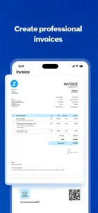 Zoho Invoice Maker App screenshot #1 for iPhone