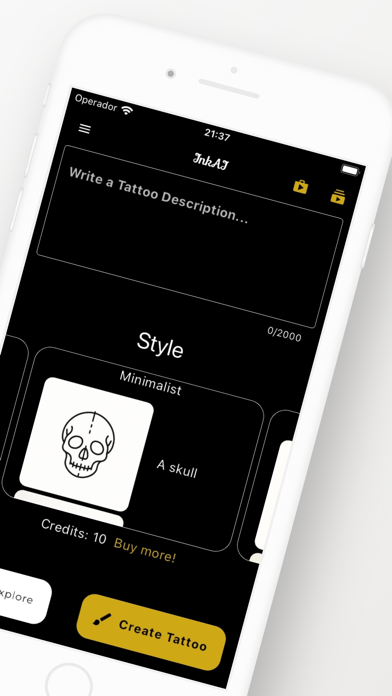 InkAI: Tattoo Designs Creator Screenshot