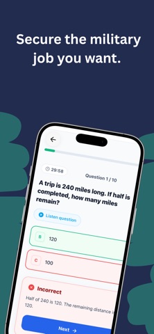 ASVAB Military Coach iPhone screenshot