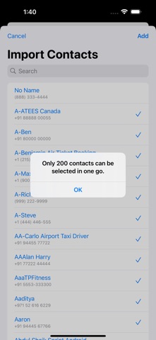 Wedding Call Tracker screenshot