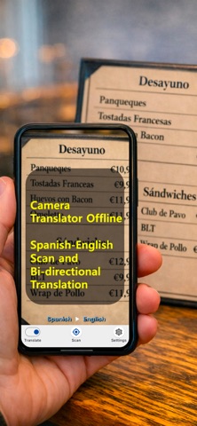 ScanEnEs: Camera Translator iPhone screenshot