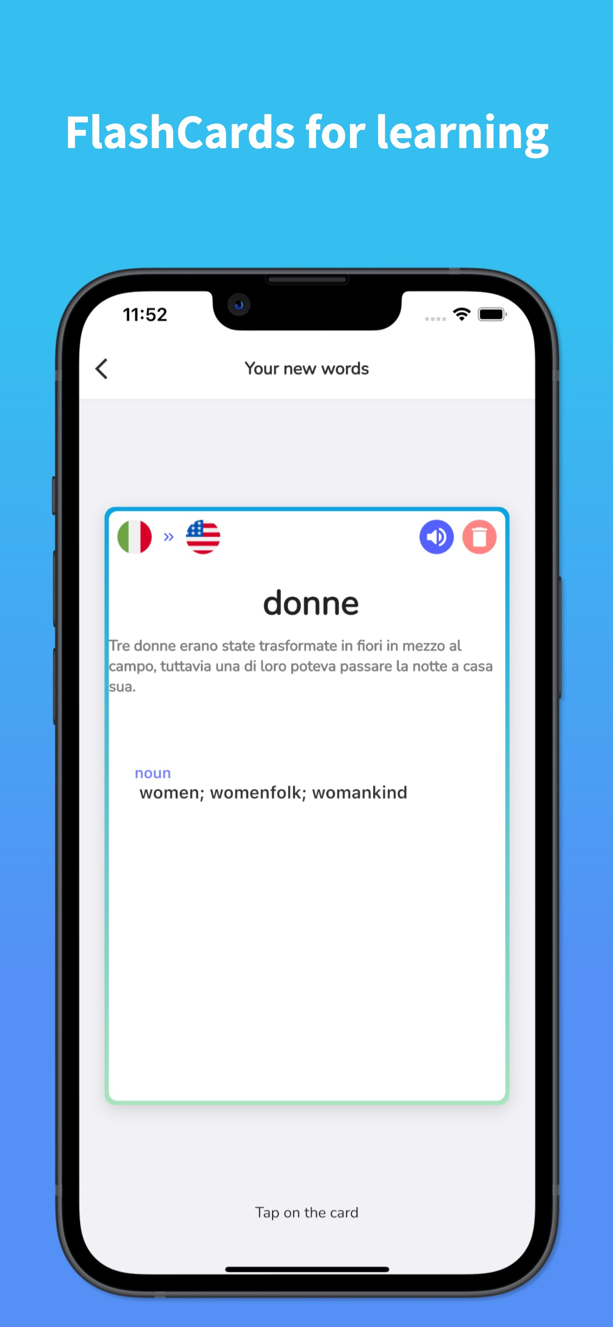 Italian Translator & Learn +