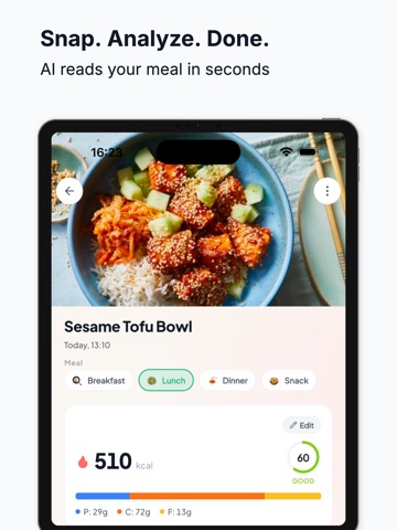 Foodly - AI Calorie Tracker iPad screenshot