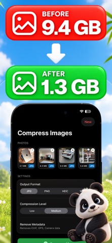 TinyPNG – Compress WebP, PNG iPhone screenshot