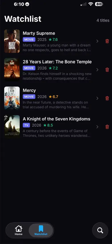 StreamWise Shows screenshot 3