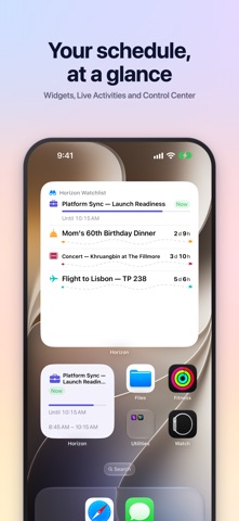 Horizon: Calendar Highlights iPhone screenshot