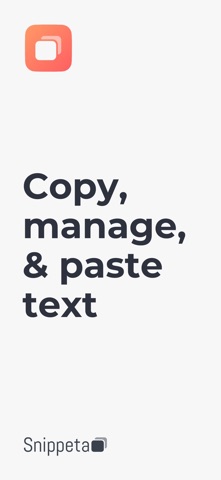 Snippeta - copy, manage, paste Screenshot 1 of 10