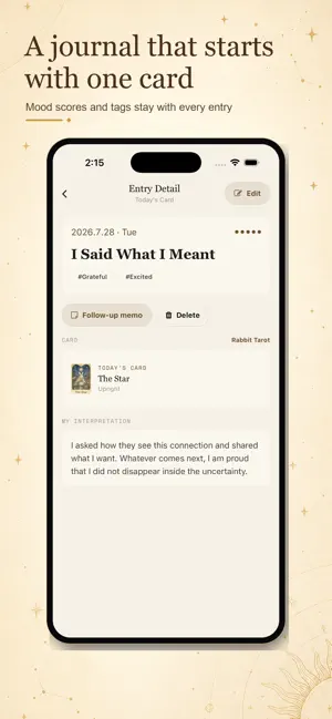 Tarot Diary - One Card a Day screenshot 2