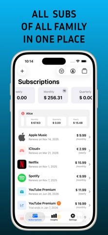 SubsTracker+ Screenshot 1 of 10