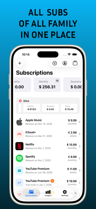 SubsTracker+ Screenshot 1 of 10