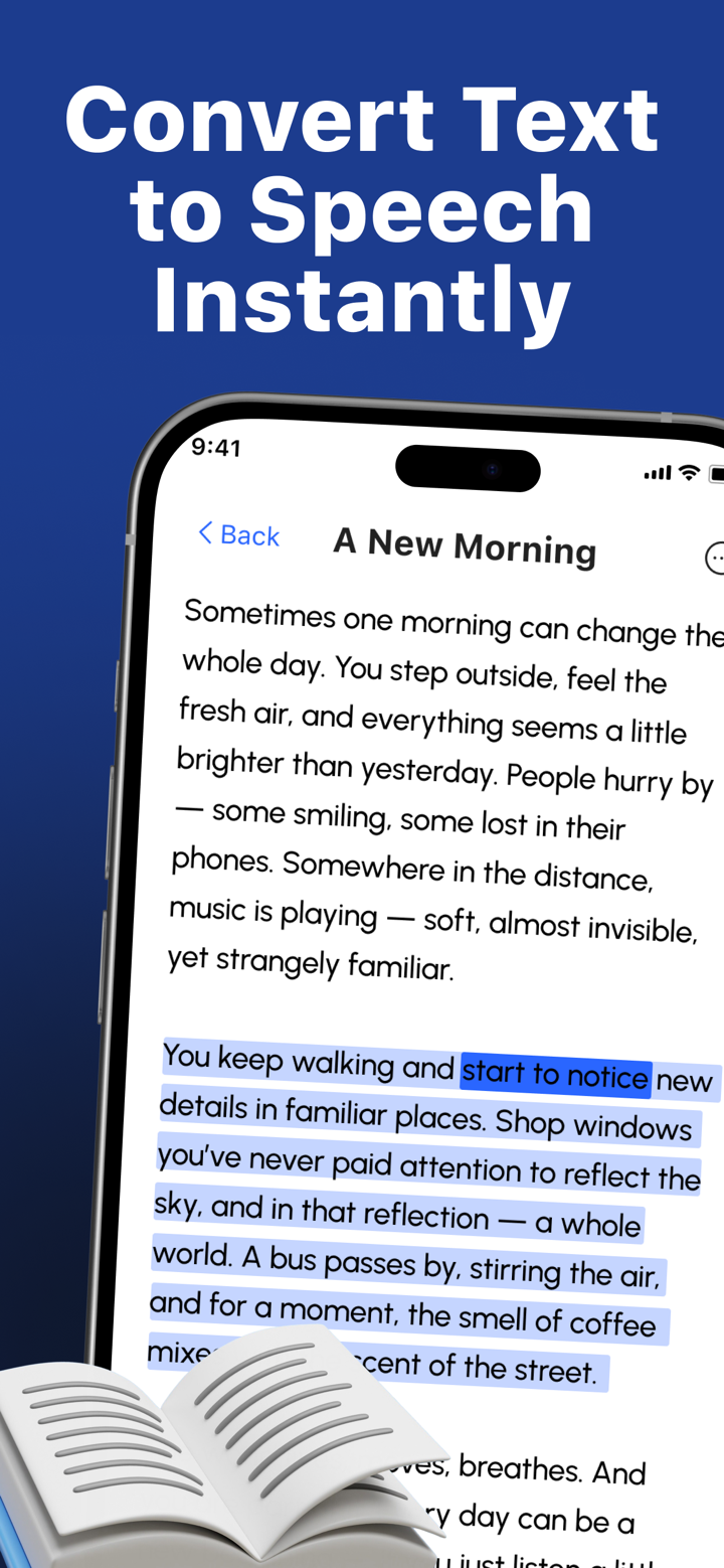 AI Text to Speech: Reading App screenshot 1