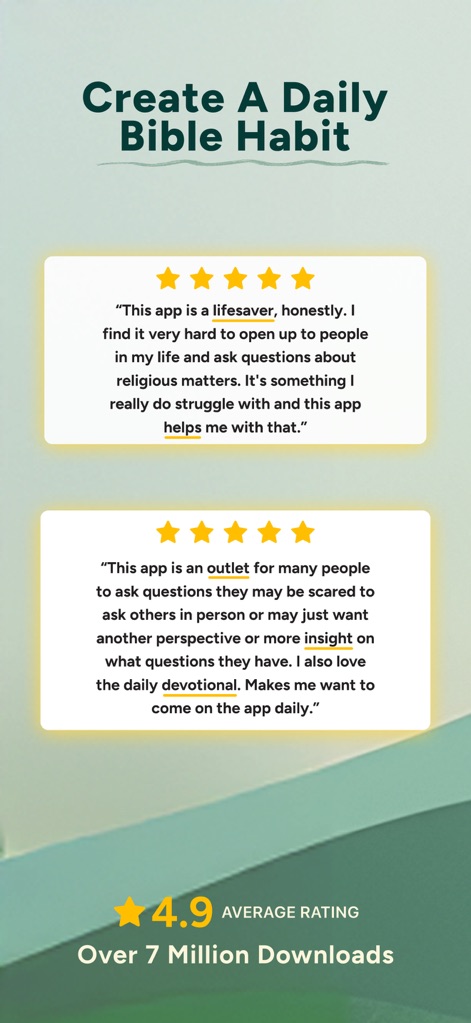 Bible Chat: Daily Devotional - User Testimonials